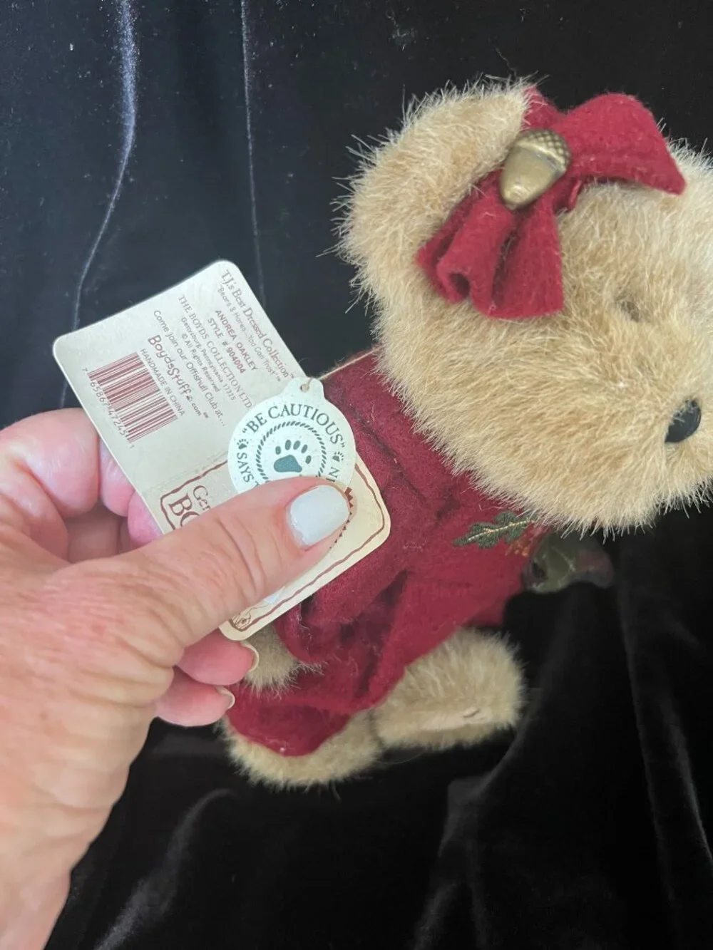 BOYDS BEAR T.J.'s Best Dressed Collection -Cute collectible Bear
